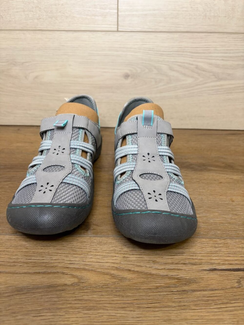 JBU by Jambu Women's Josie Water-Ready Sandals Gray/Pale Teal 6.5M NWT - Picture 2 of 6
